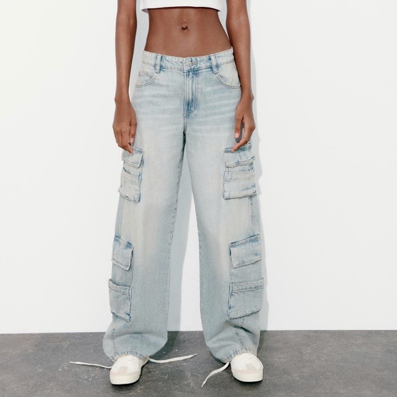 Zara cargo jeans NWT - Picture 1 of 2